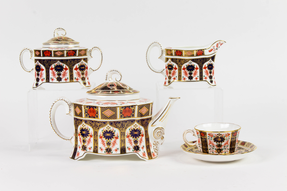 Appraisal: LOT OF ROYAL CROWN DERBY PORCELAIN TEA SET IN THE