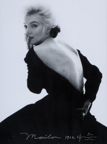 Appraisal: STERN BERT - Marilyn Monroe in a black dress from