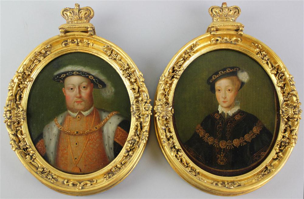 Appraisal: AFTER HANS HOLBEIN AND WILLIAM SCROTS TH CENTURY HENRY VIII