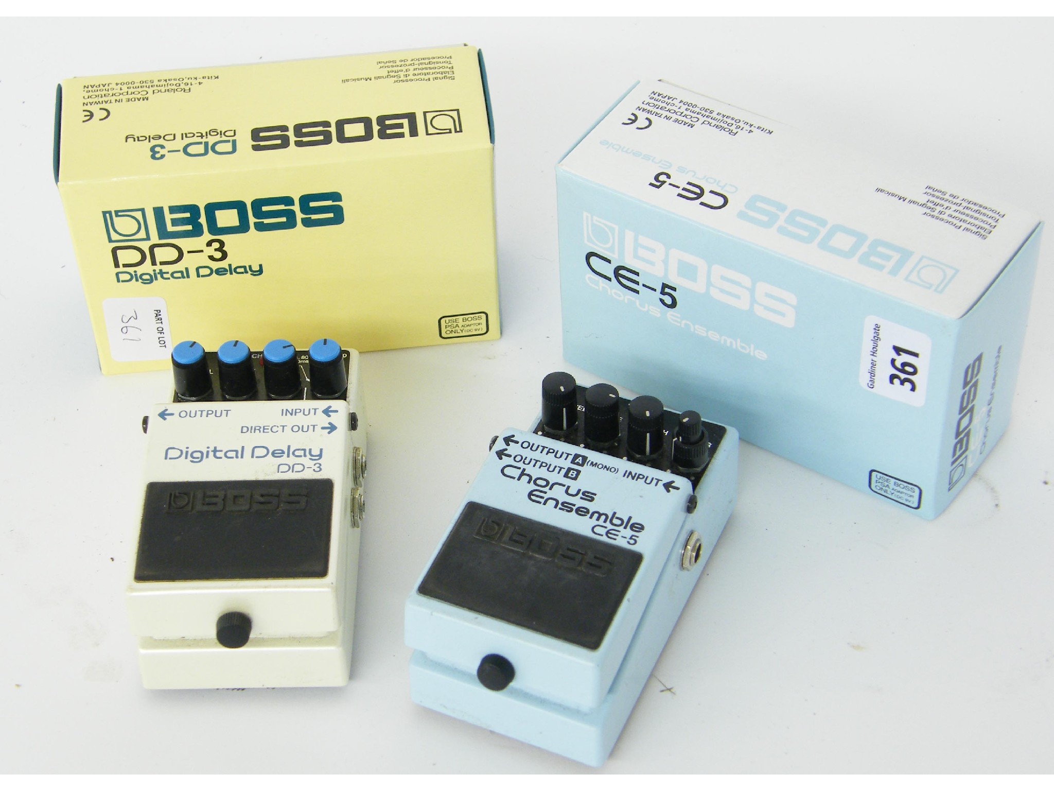 Appraisal: Boss CE- Chorus Ensemble guitar effects pedal together with a