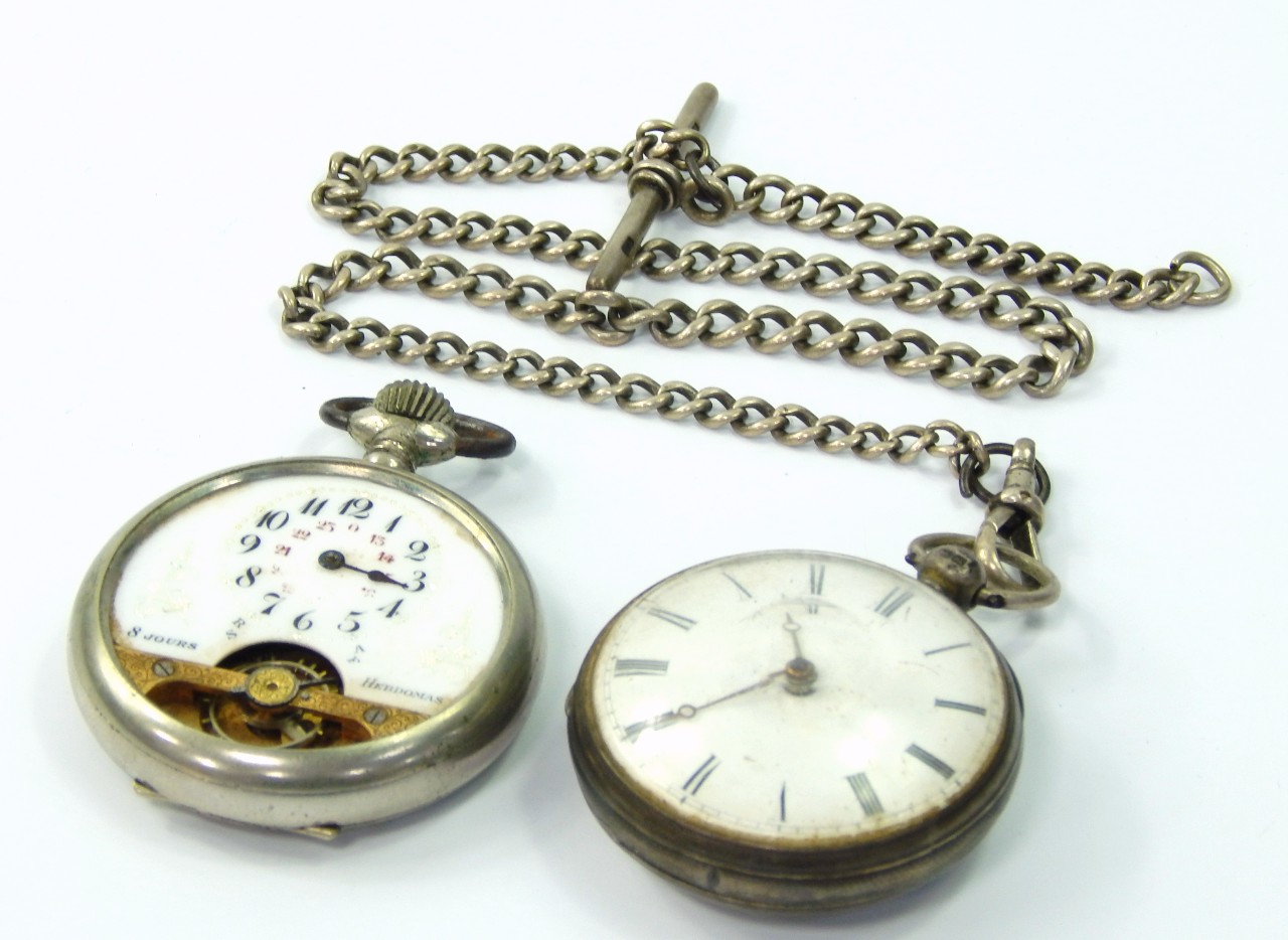 Appraisal: A Victorian silver gentleman's pocket watch open faced key wind