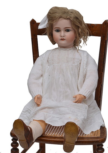 Appraisal: A LARGE LATE TH CENTURY BISQUE HEADED DOLL by K