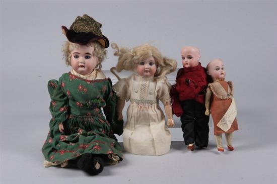 Appraisal: FOUR PORCELAIN DOLLS