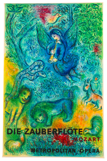 Appraisal: MARC CHAGALL after The Magic Flute Color lithograph x mm