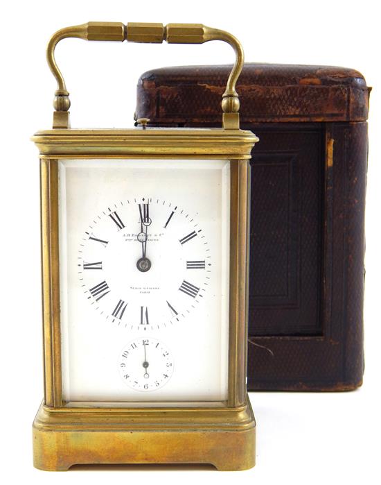 Appraisal: French Sonnerie carriage clock by A H Rodanet Co circa