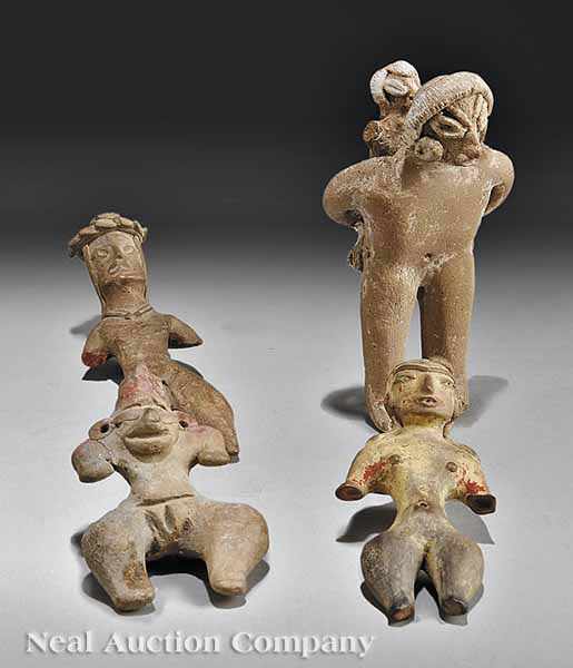 Appraisal: A Group of Four Tlatilco Pottery Female Figures c BC