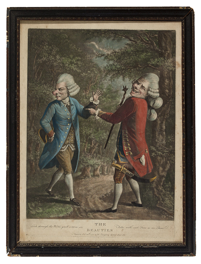 Appraisal: HUMPHREY WILLIAM The Beauties Separately issued hand-colored mezzotint x mm