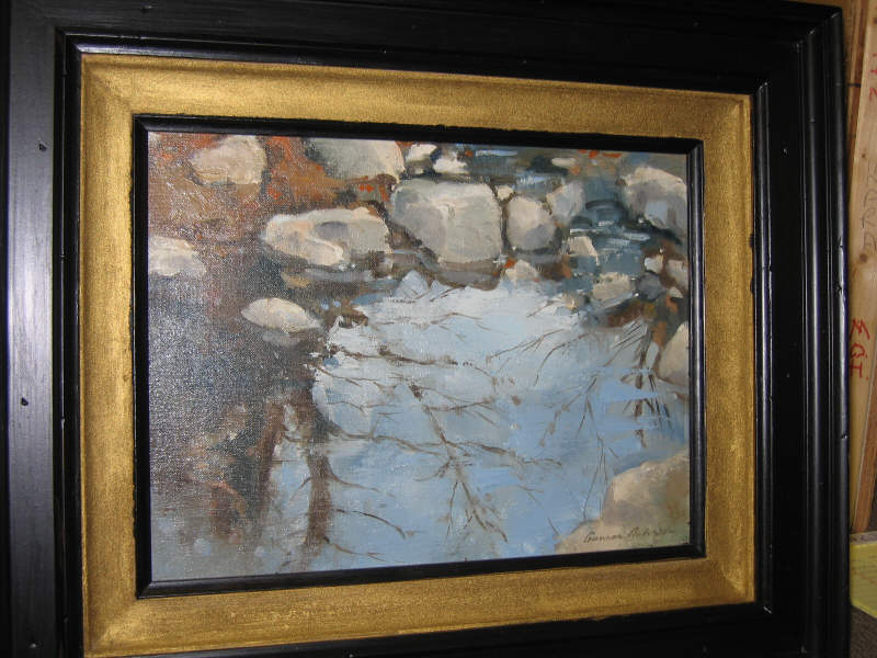 Appraisal: GUNNAR ANDERSON AMERICAN TH CENTURY REFLECTIONS oil on canvas signed