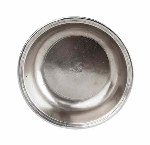 Appraisal: Philadelphia pewter basin ca bearing the touch of William Will