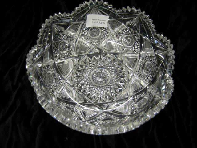 Appraisal: Brilliant Period Cut Glass Bowl a fine example with superior