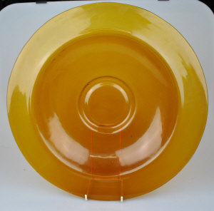 Appraisal: A Chinese Peking amber coloured glass dish cm circa