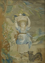 Appraisal: An early th Century Silk Embroidery A wonderful picture of