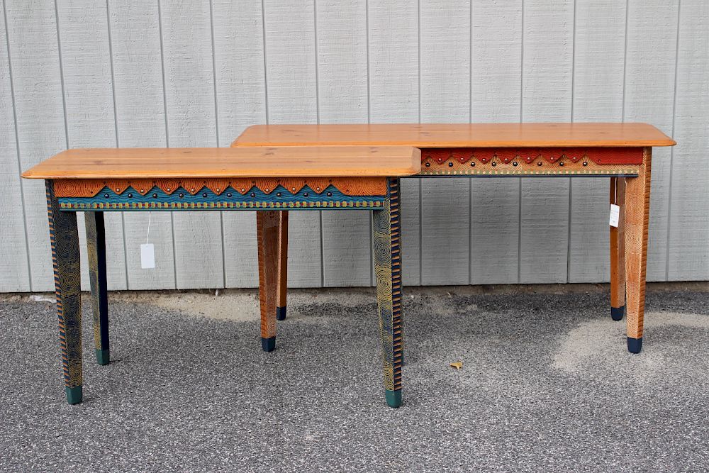 Appraisal: Sofa and Console Table by David Marsh David Marsh th