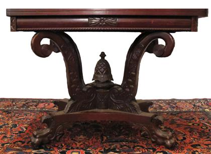 Appraisal: late Classical mahogany card table th century