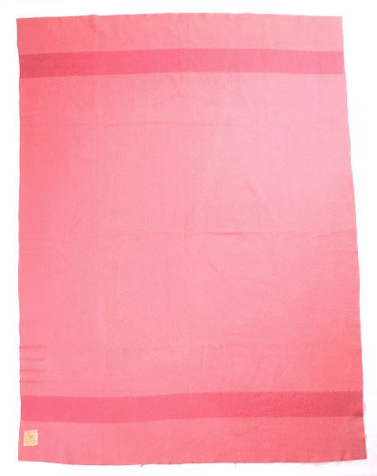 Appraisal: RARE Hudson's Bay Rose Tone -Point Wool Blanket Provided for