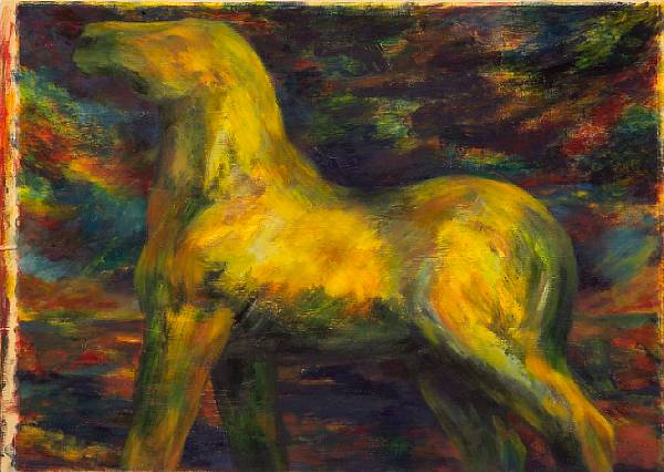 Appraisal: Frances Corner British Horse oil on paper x in