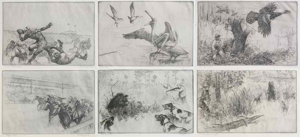 Appraisal: HAGERMAN Kent American - Etchings pencil signed and titled each