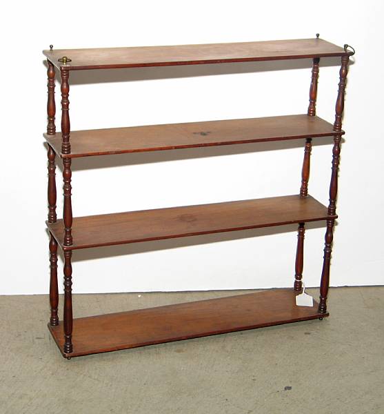 Appraisal: A Victorian mahogany wall shelf third quarter th century height