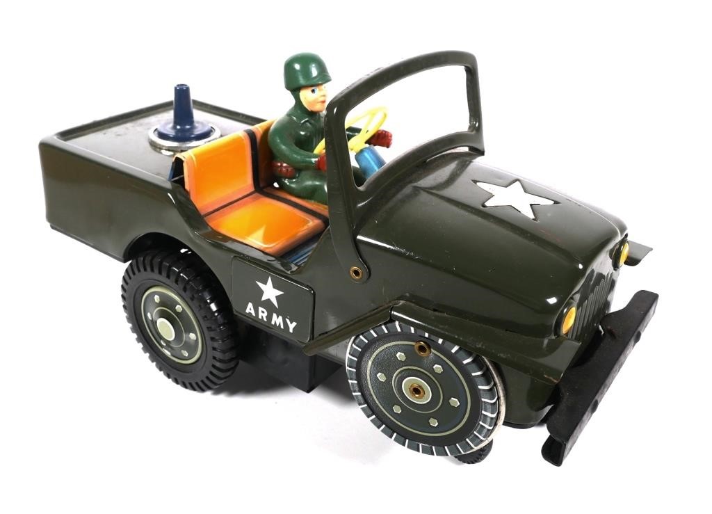 Appraisal: Modern Toys Japan Masudaya Battery Operated Desert Patrol Jeep with