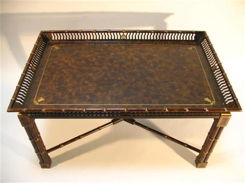 Appraisal: WIDDICOMB MARIO BUATTA COFFEE TABLE Labeled The Mario Buatta Collection