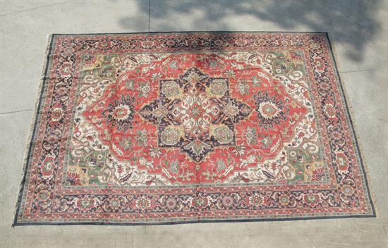 Appraisal: ORIENTAL RUG Mid th century Room size Persian floral with