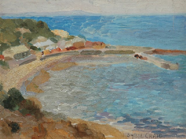 Appraisal: Sybil Craig - Half Moon Bay oil on panel signed