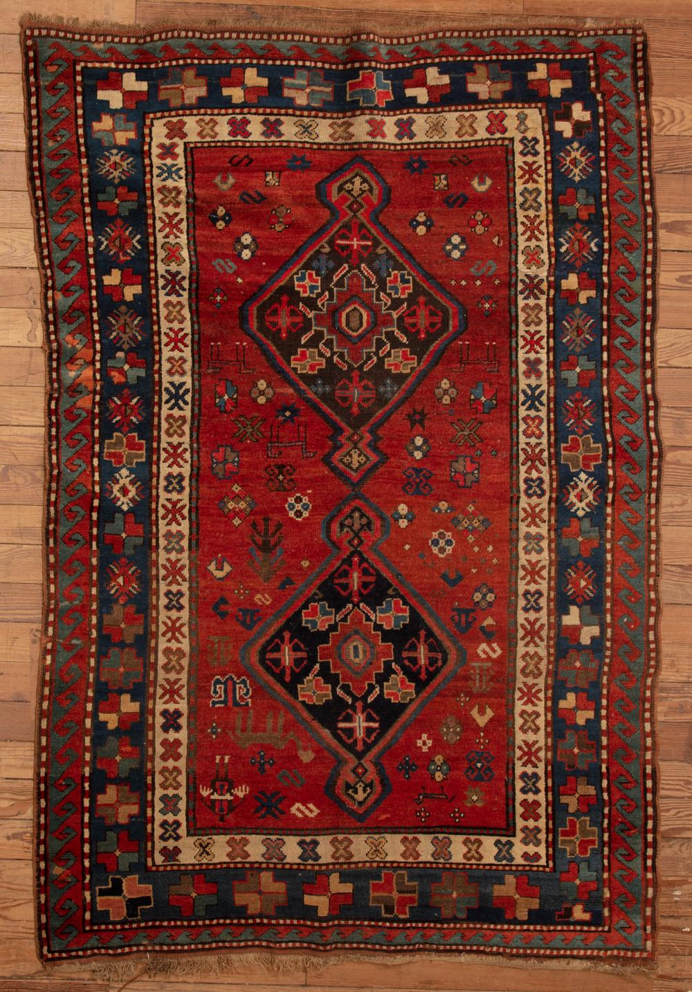 Appraisal: Kazak Rug Southwest Caucasus c ft in x ft in