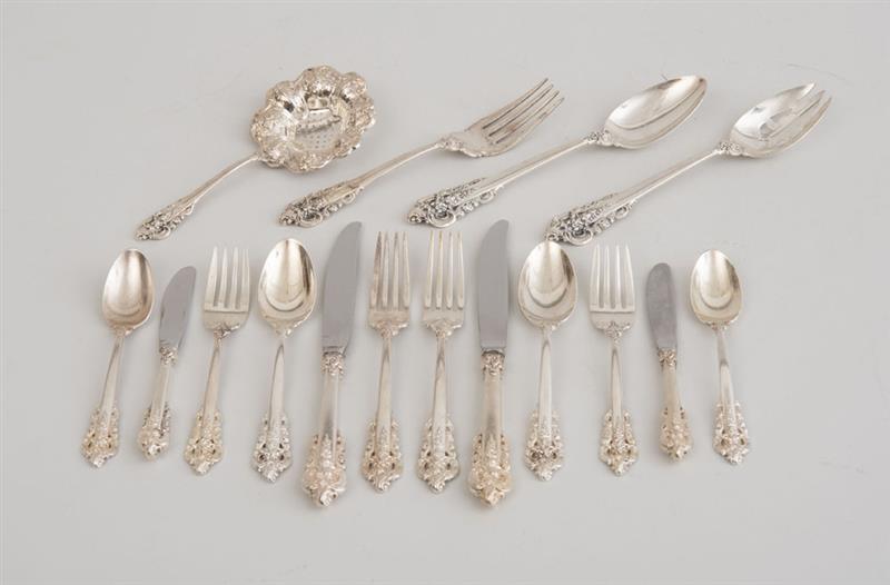 Appraisal: WALLACE SILVER SEVENTY-ONE PIECE FLATWARE SERVICE IN THE GRAND BAROQUE