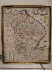 Appraisal: A framed Richard Blome map of Lincolnshire c x cm