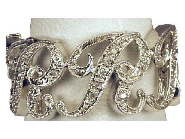 Appraisal: Dazzling ladies karat white gold labor intensive R design pave