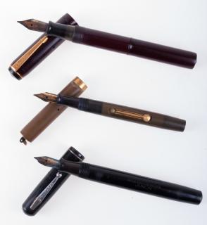 Appraisal: Vintage Waterman Conklin Fountain Pens Three vintage fountain pens including