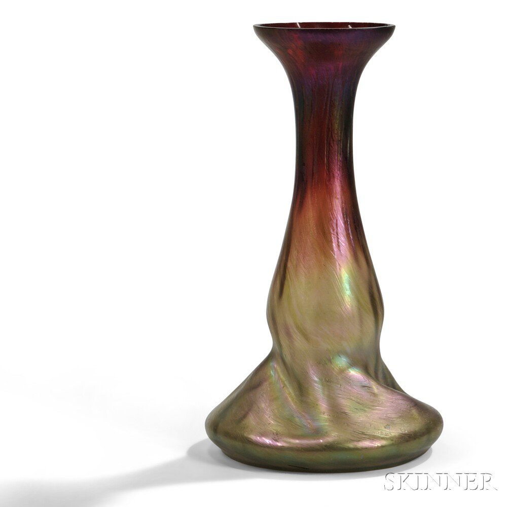 Appraisal: Bohemian Glass Vase Art glass Probably Czech Republic early th