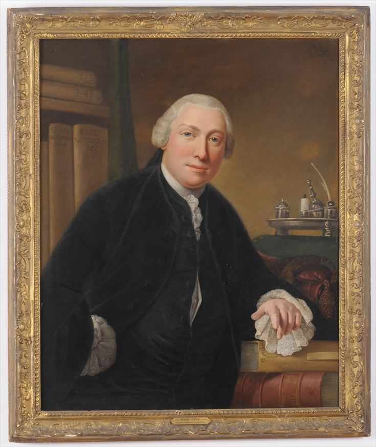 Appraisal: ATTRIBUTED TO PIETER POSTS PORTRAIT OF A GENTLEMAN Oil on