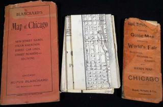 Appraisal: pc Columbian Exhibition ANTIQUE AUTO MAPS Book Details This lot