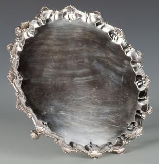 Appraisal: George II Sterling Salver R Rugg George II sterling silver