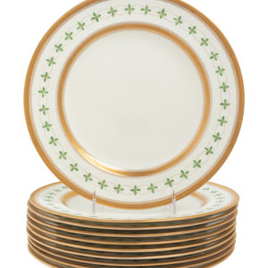 Appraisal: Ten Wedgwood Porcelain Service Plates each with a transfer-printed Wedgwood