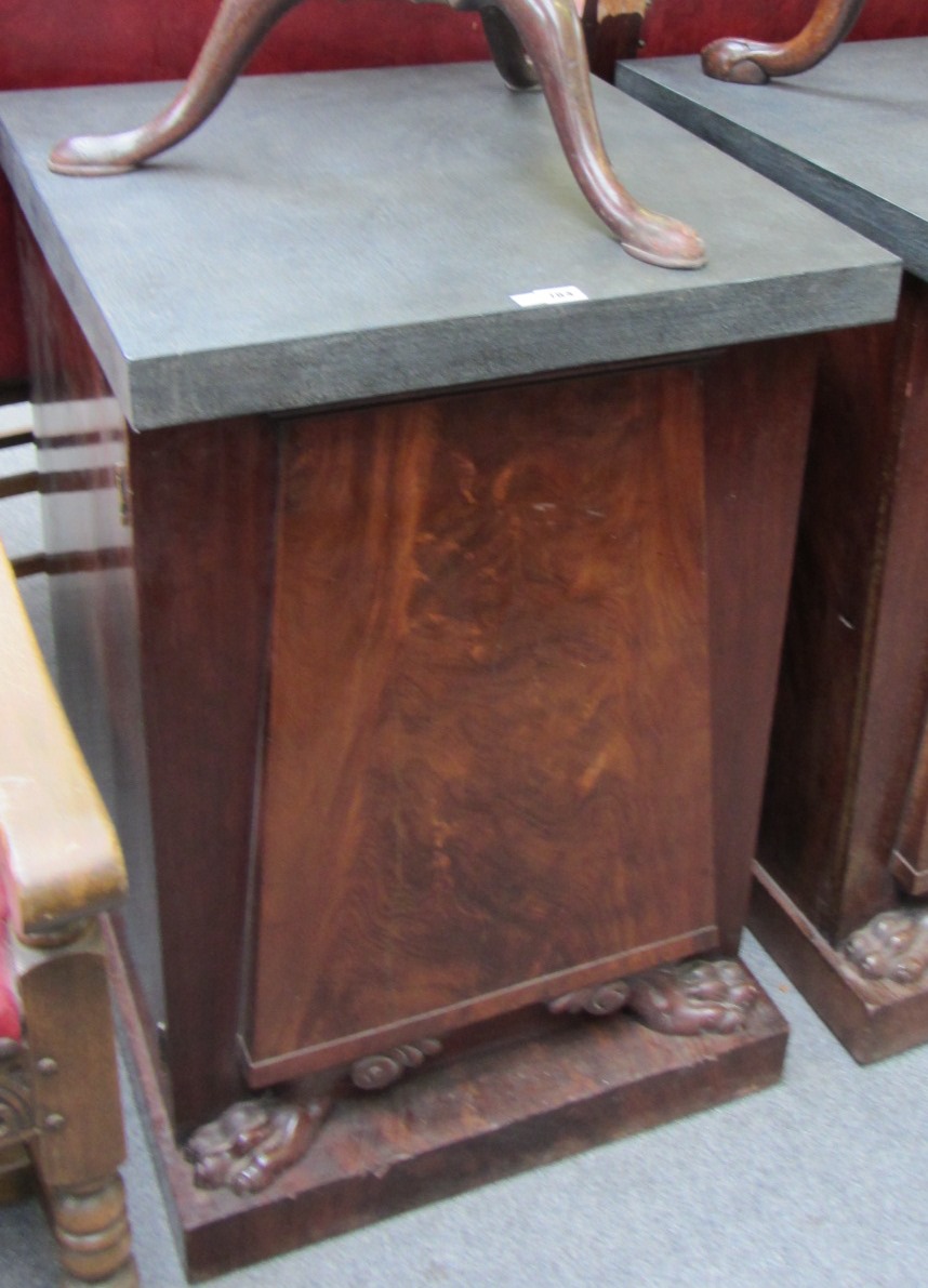 Appraisal: A pair of early th century pedestals each with faux