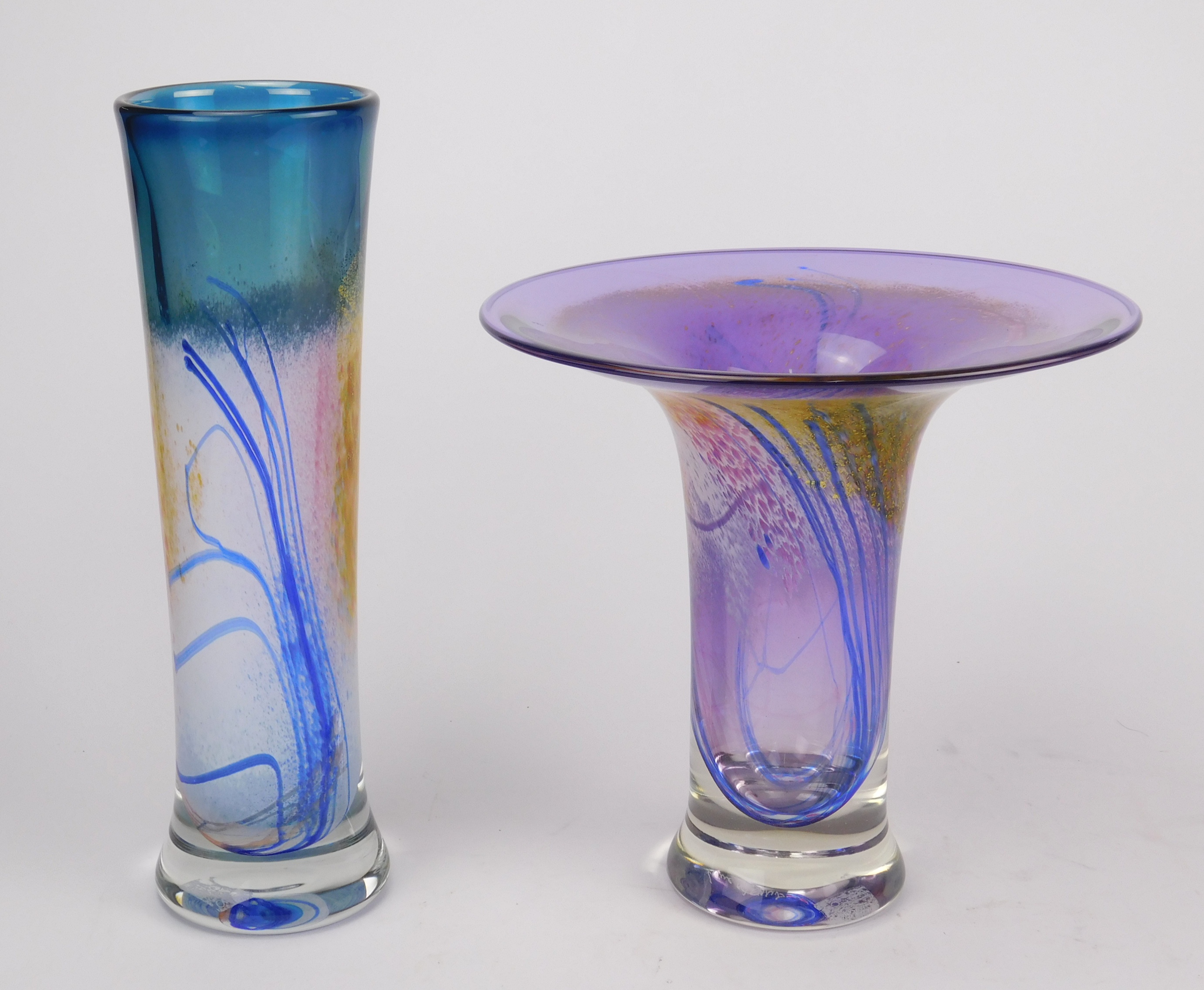 Appraisal: Earl James American th c Vases- blown art glass vases