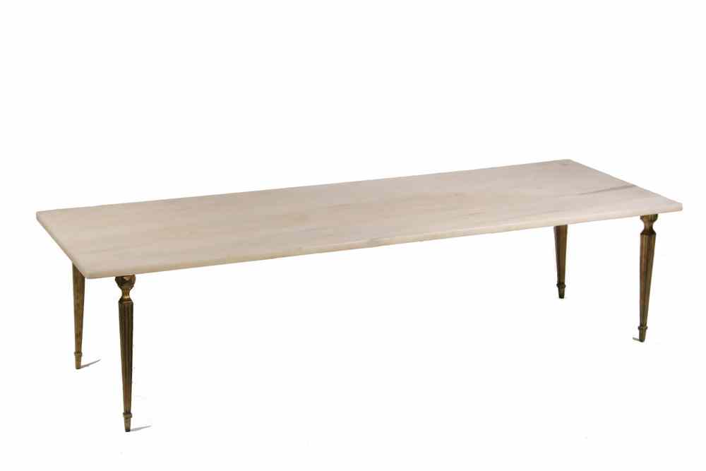 Appraisal: MARBLE COFFEE TABLE - s Italian Designer Coffee Table consisting