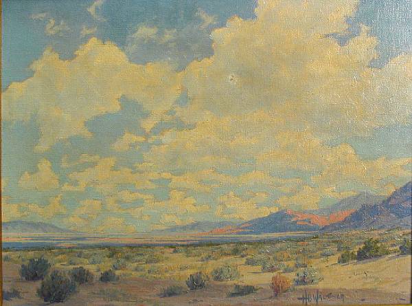 Appraisal: Harry B Wagoner American - Clouds of the desert signed