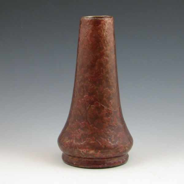 Appraisal: Weller Bronzeware vase with reddish coloration Unmarked Mint '' tall