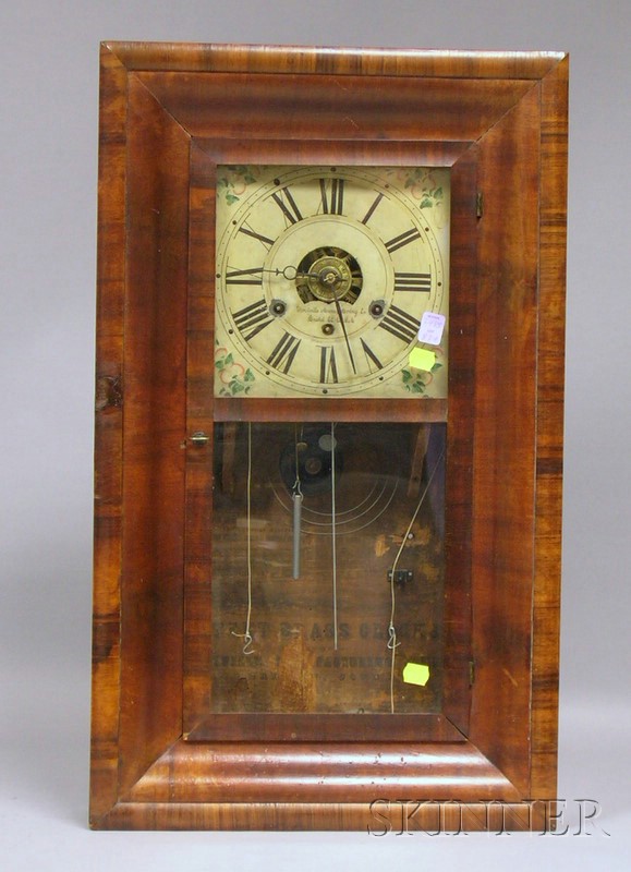 Appraisal: Mahogany Ogee Shelf Clock by Forestville Mfg Company Bristol Connecticut