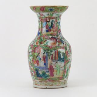 Appraisal: Late th Century Rose Canton Export ware Porcelain Vase Late