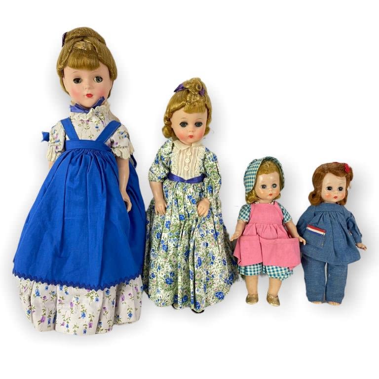 Appraisal: Vintage Madame Alexander DollsAll in original Madame Alexander outfits Tallest