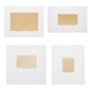 Appraisal: William Radawec - Four Artworks from 'A Study' Series Wood