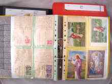 Appraisal: Three large binders of postcards in protective sleeves two mainly