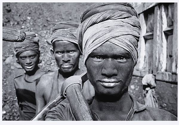 Appraisal: Sebasti o Salgado Brazilian born Coal India Gelatin silver print