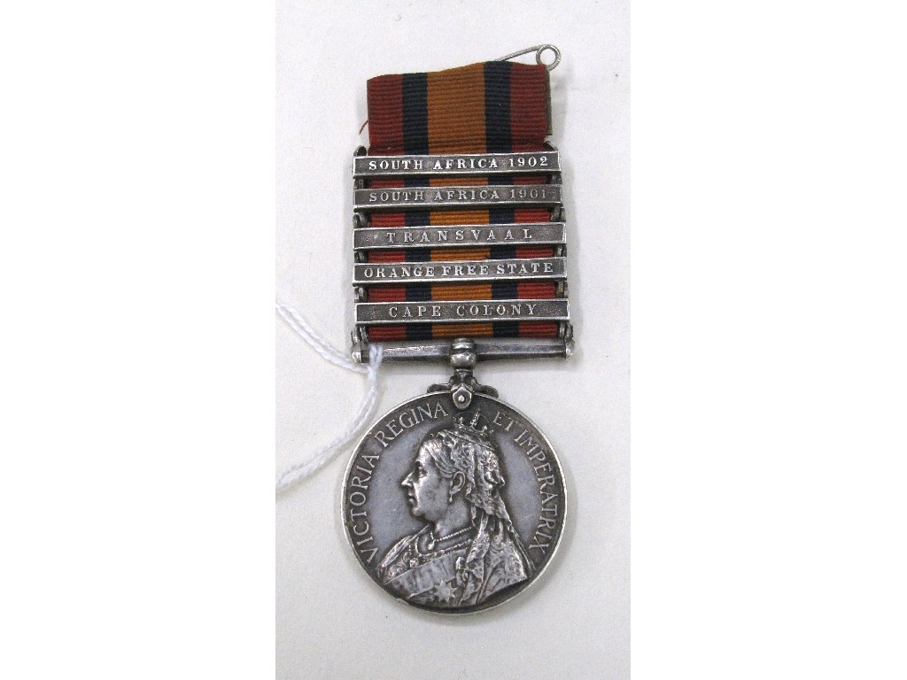 Appraisal: Queen's South Africa medal with clasps to Corporal J Smith