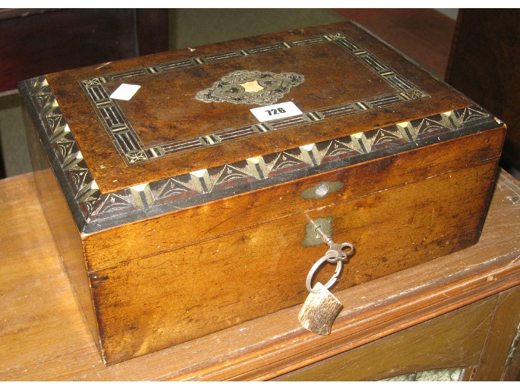 Appraisal: Inlaid writing box