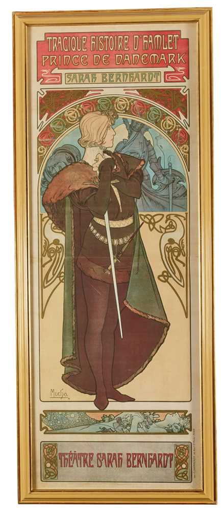 Appraisal: ALPHONSE MUCHA - 'HAMLET' POSTER colour lithograph printed signature MUCHA